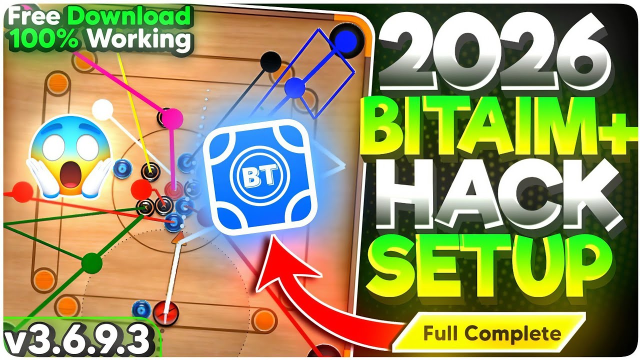 🔥2026 Bitaim Free Aim Hack — Carrom Pool New Update | 100% Working, All Devices (Free Download)