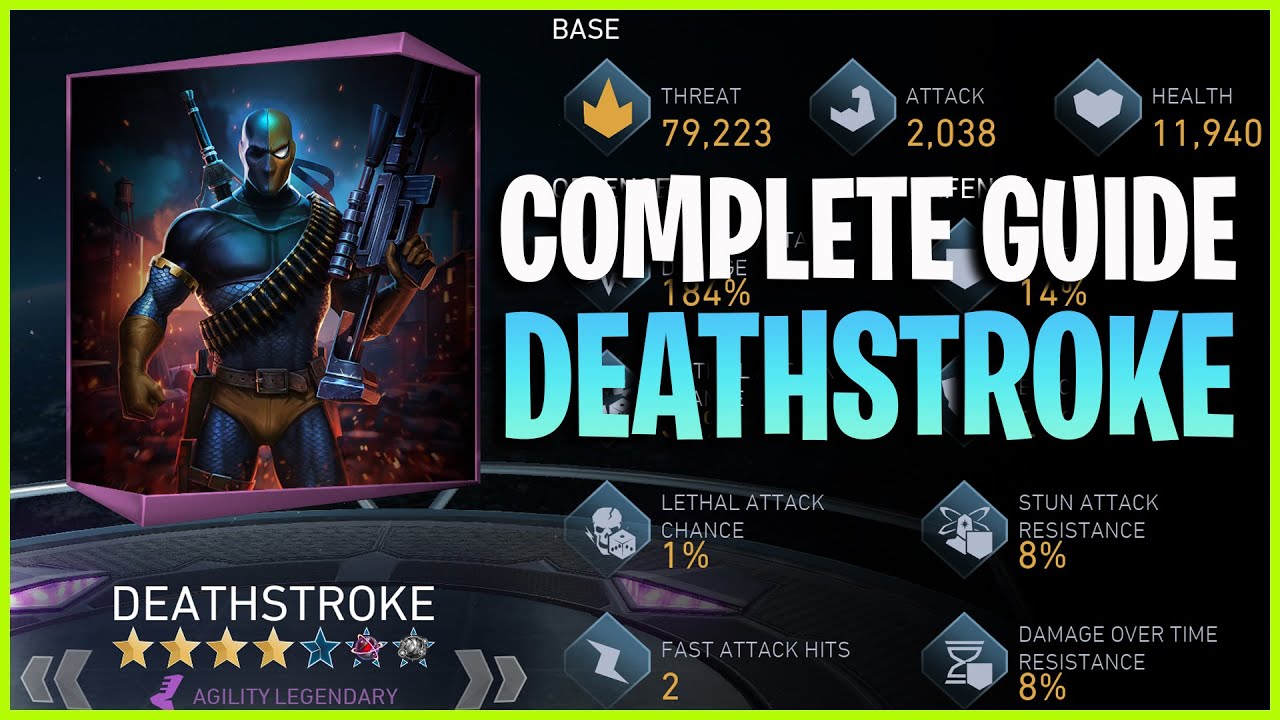 Injustice 2 Mobile | Deathstroke Complete Guide | Character Guide