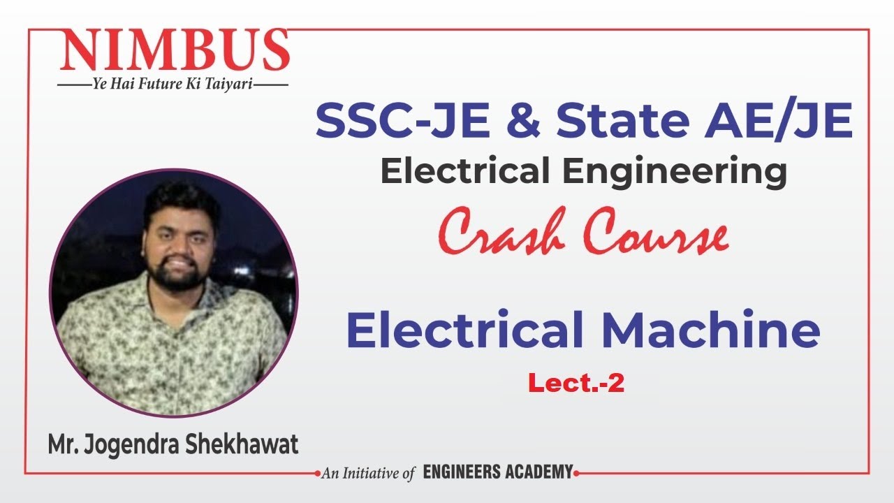 Electrical Machine | SSC JE 2021 Crash Course | Free Online Coaching | STATE AE/JE | EE | Lect-2