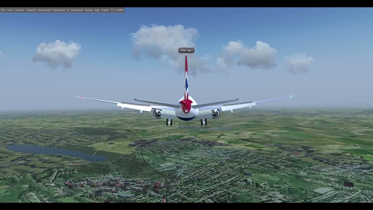 Glide of the Giant: 777-300ER Landing at Manchester Airport | FlightGear 2024