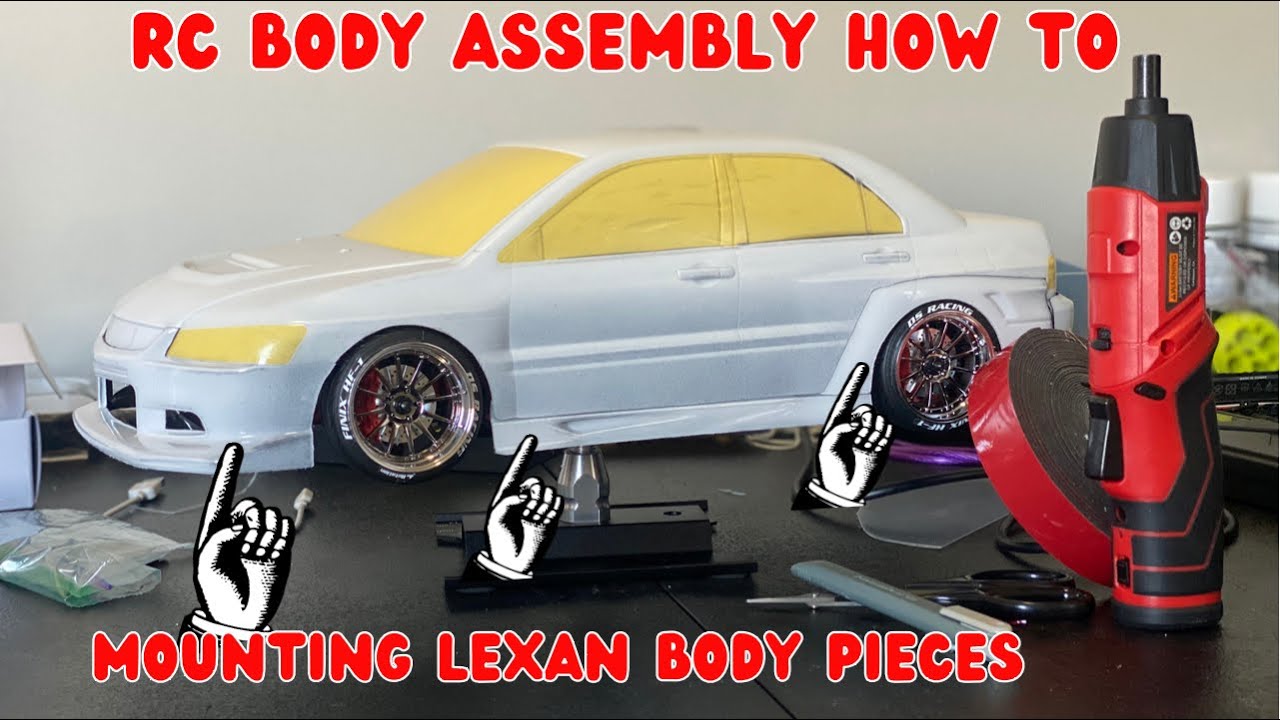 RC DRIFT BODY - HOW TO MOUNT BODY PIECES