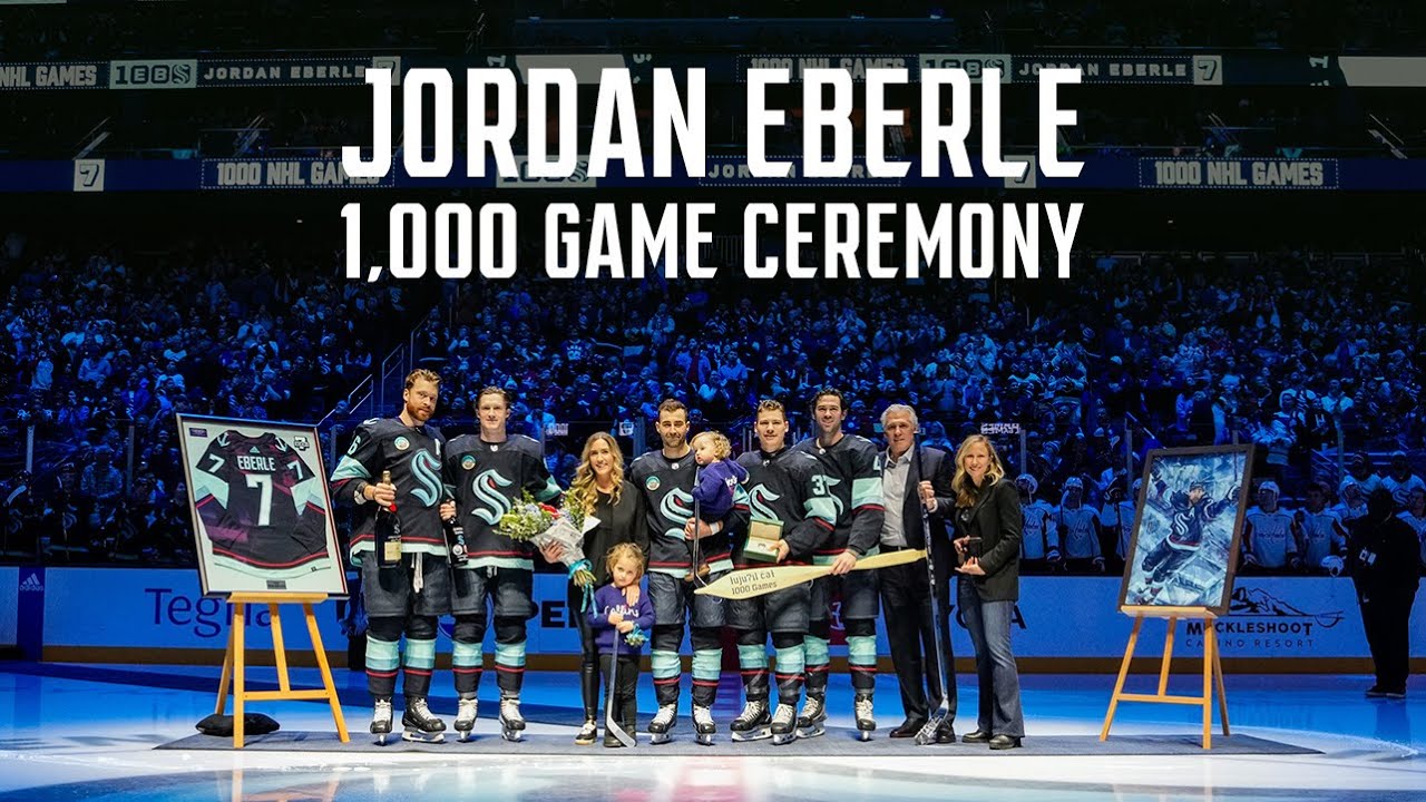 Jordan Eberle's 1,000 Game Celebration
