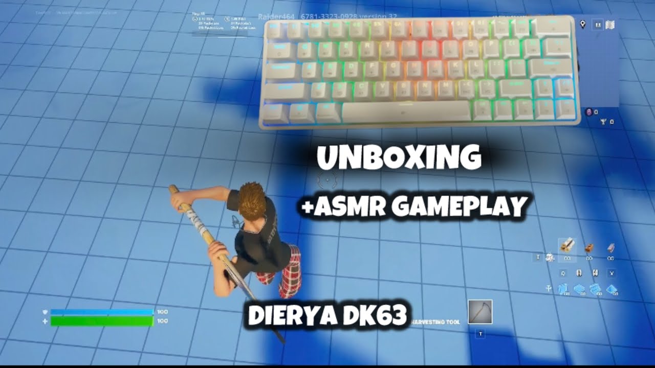 ASMR Dierya DK63 Unboxing - ASMR Fortnite Gameplay