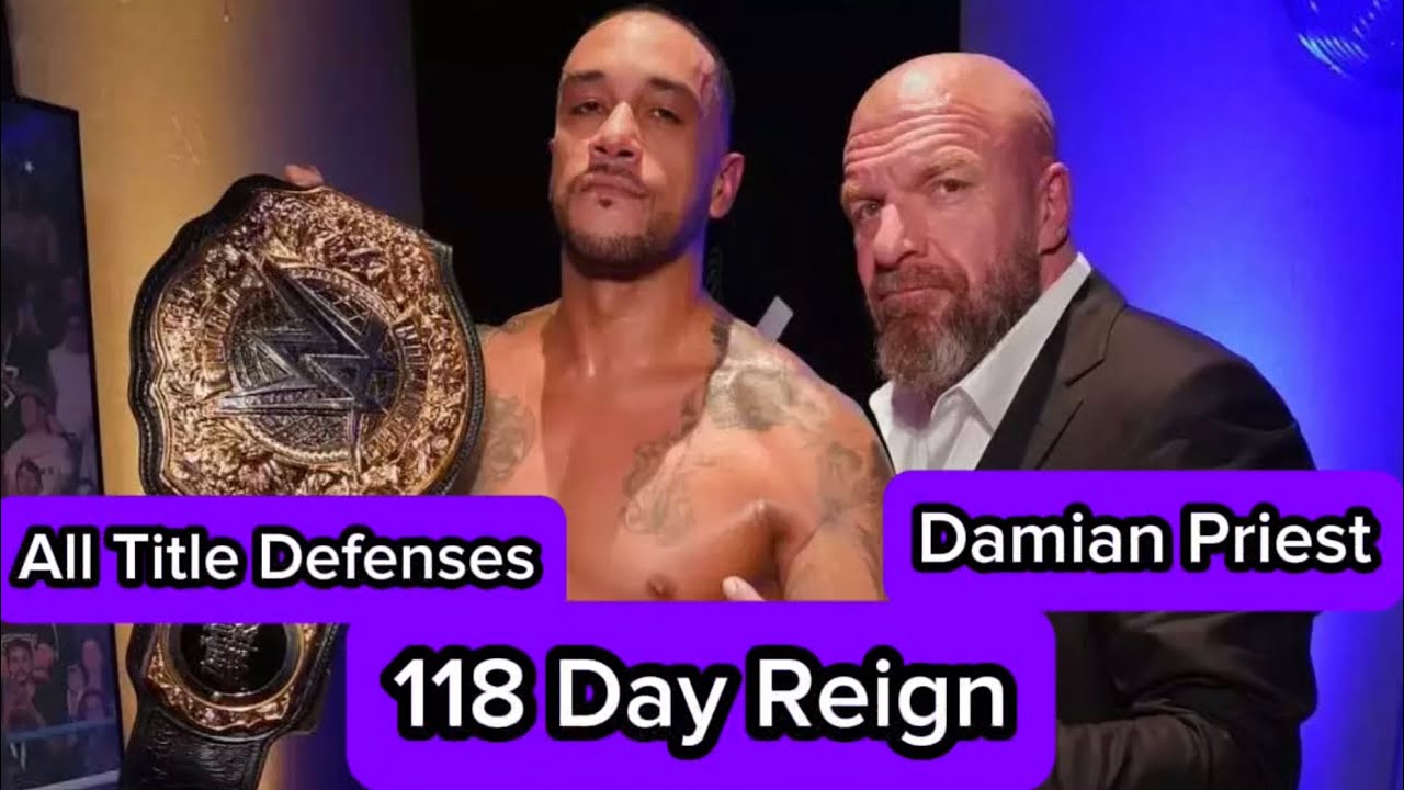 Every World Heavyweight Championship Title Defense of Damian Priest’s 1st Reign (118 Days)