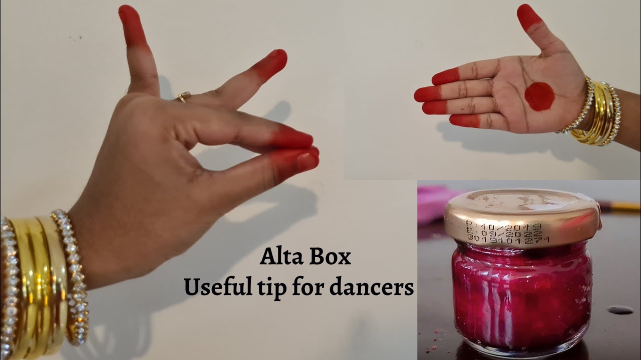 Alta Dye Box TutorialEasy method to apply red Alta before dance performance|Lakshmi Venkatesh
