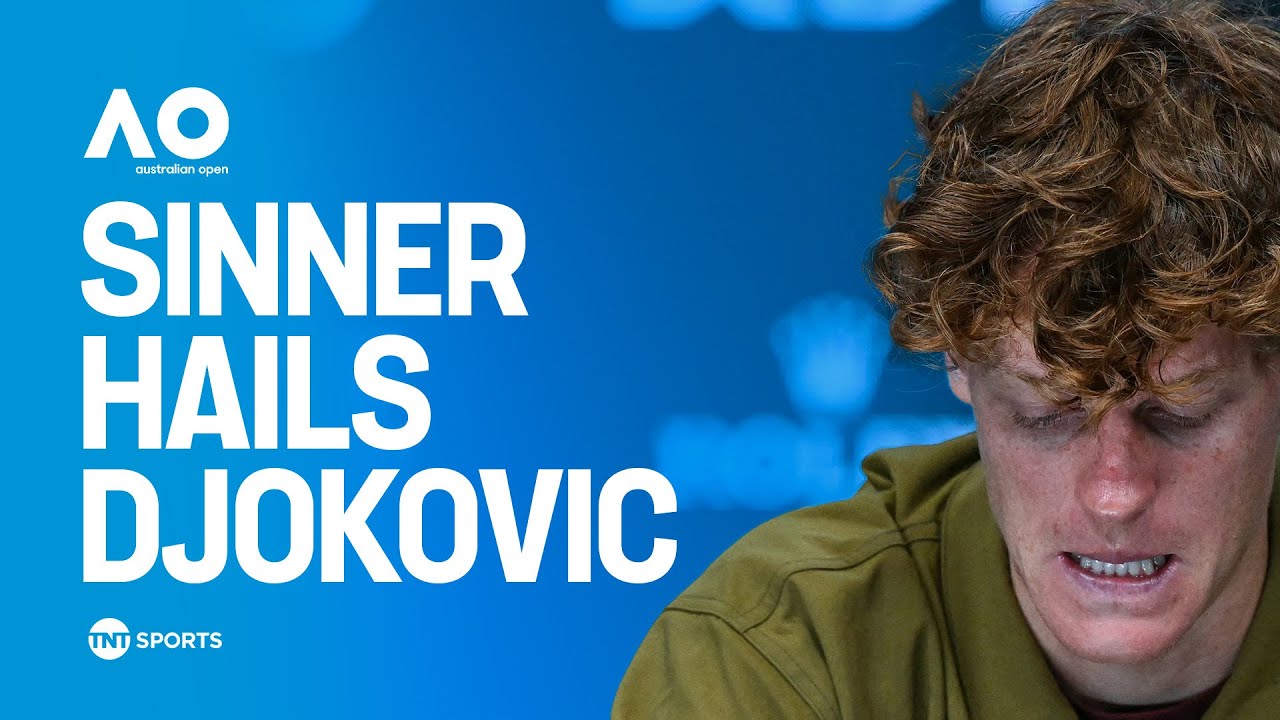 Jannik Sinner Acknowledges Novak Djokovic has been the best for years! 🐐