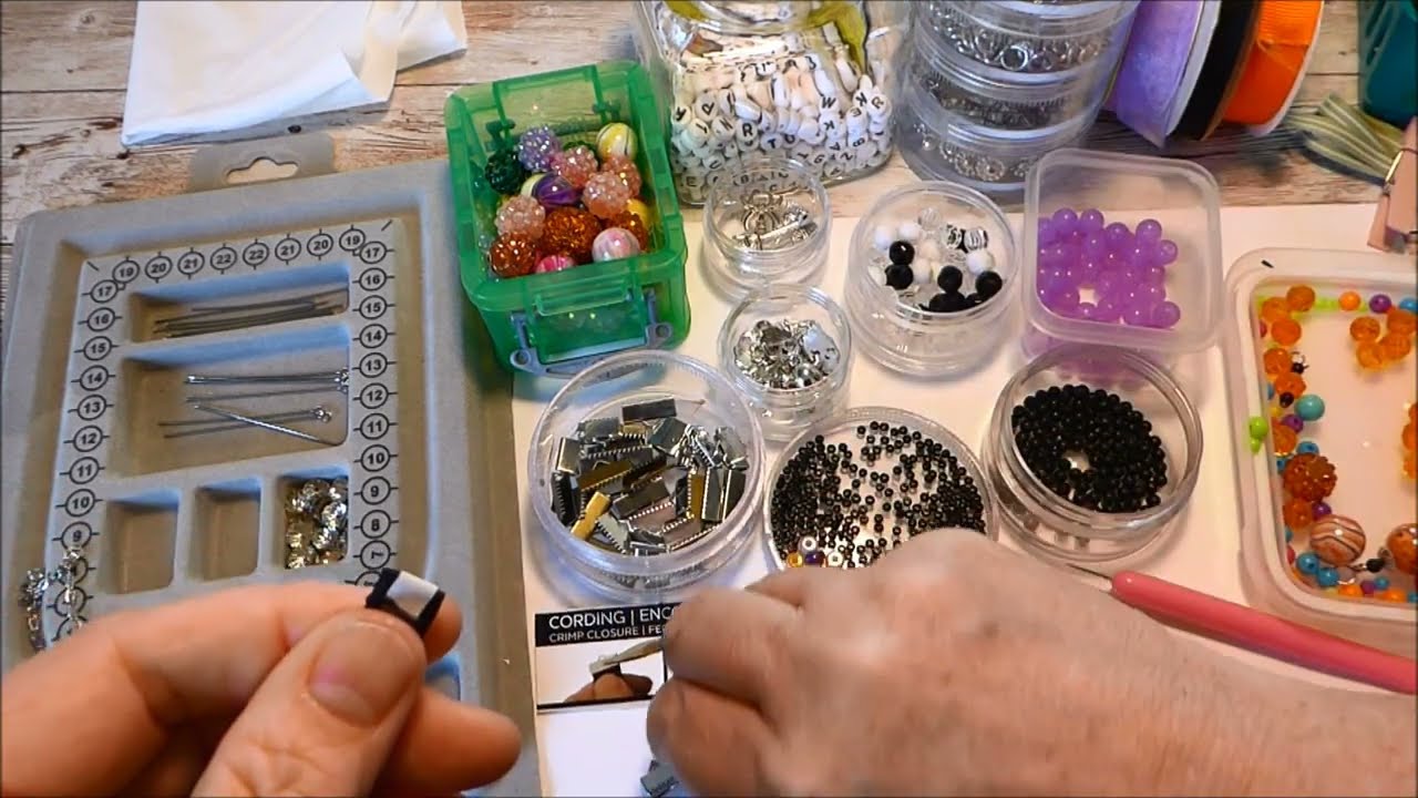 How I make Ribbon Bookmarks w/Bead Dangles!