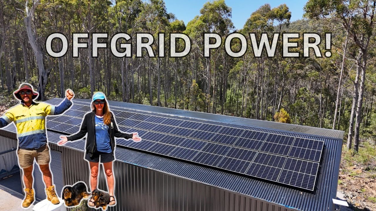 Another HUGE Milestone! We Finally Get Our Offgrid Power System Installed! #tasmania #offgridliving
