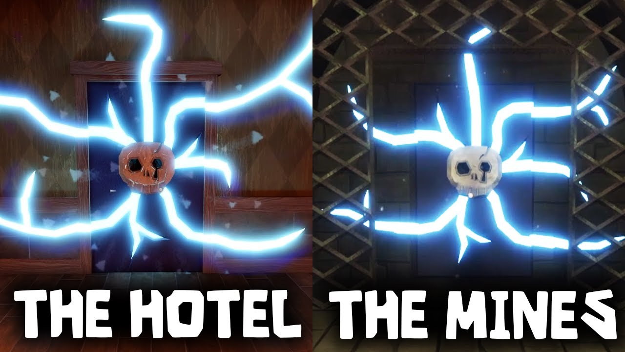 DOORS : New Skeleton Rift Rooms in The Hotel + The Mines (Outdoors Update) [ROBLOX]