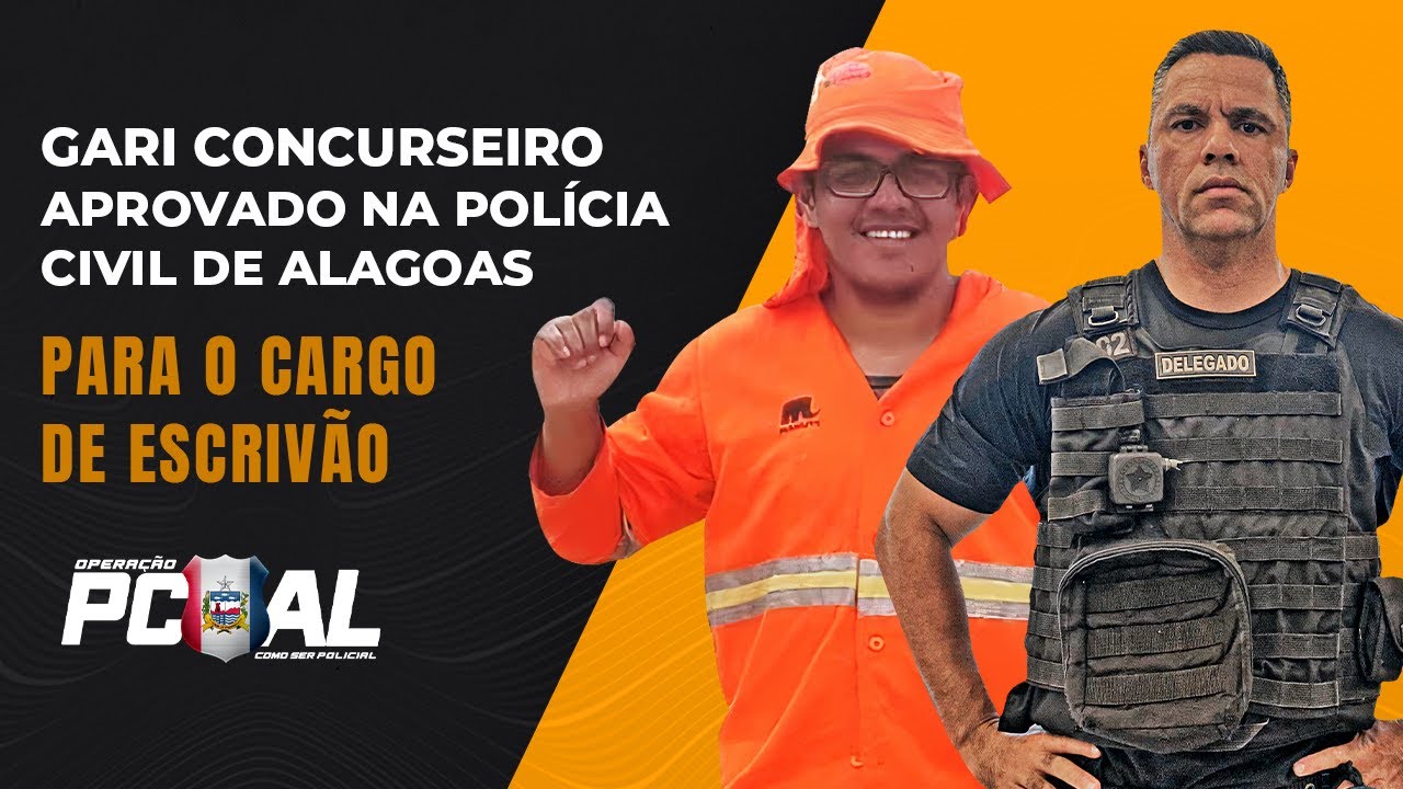 ALUNO GARI APROVADO NA POLÍCIA CIVIL DE ALAGOAS PARA ESCRIVÃO