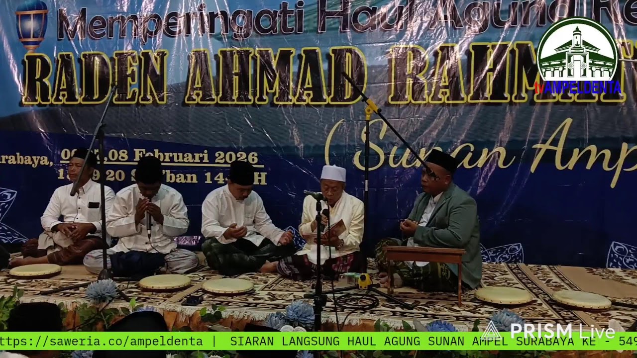 PEMBACAAN SHOLAWAT NABI DAN HADRAH ISHARI. HAUL AGUNG SUNAN AMPEL KE - 549.