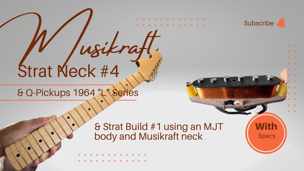 Musikraft Neck #4 detailed and New 1964 Formvar 