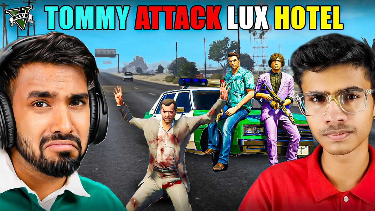 Tommy Vercetti Attacked Techno Gamerz's LUX Hotel In GTA 5 Real Life!