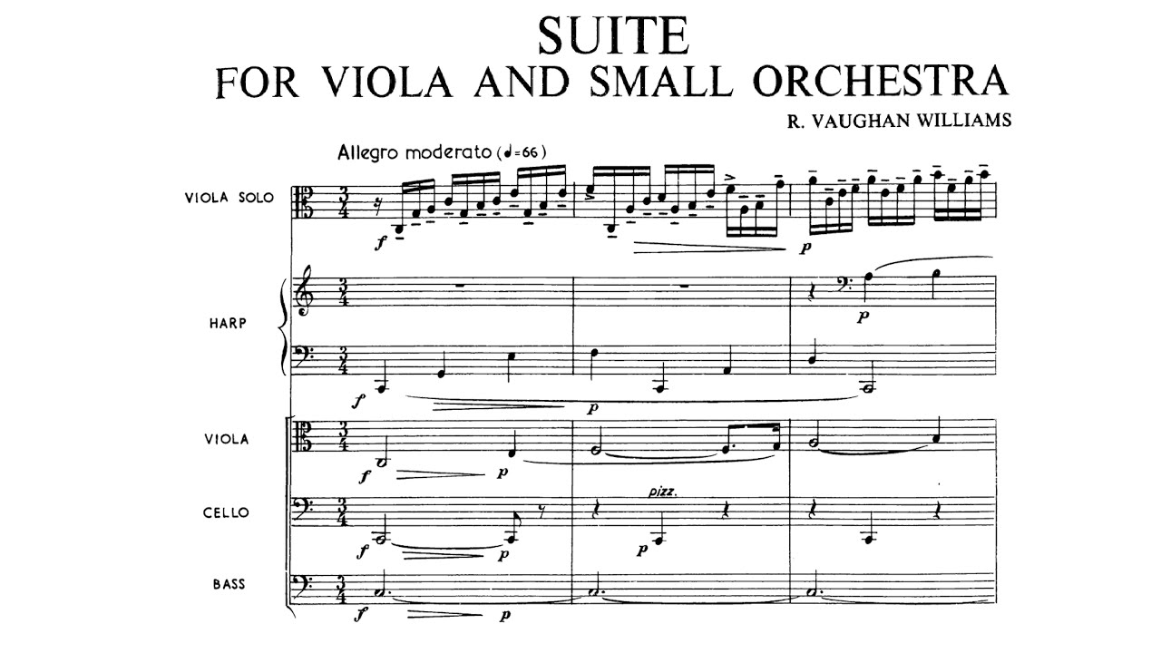 [Full Score] Suite for Viola and Orchestra - Vaughan Williams