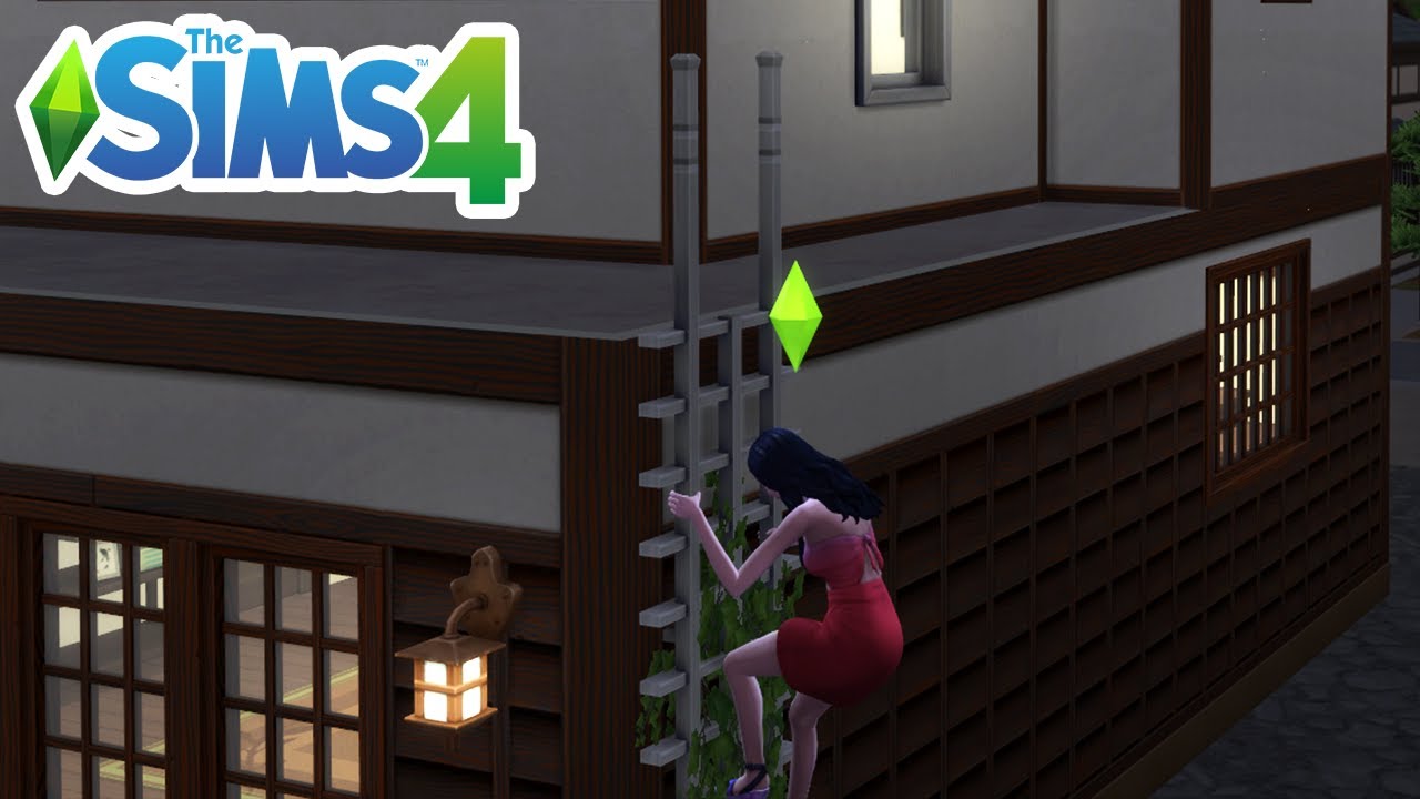 How To Sneak Out Of Your House (Sneak Out Window And Ladder, High School Years) - The Sims 4