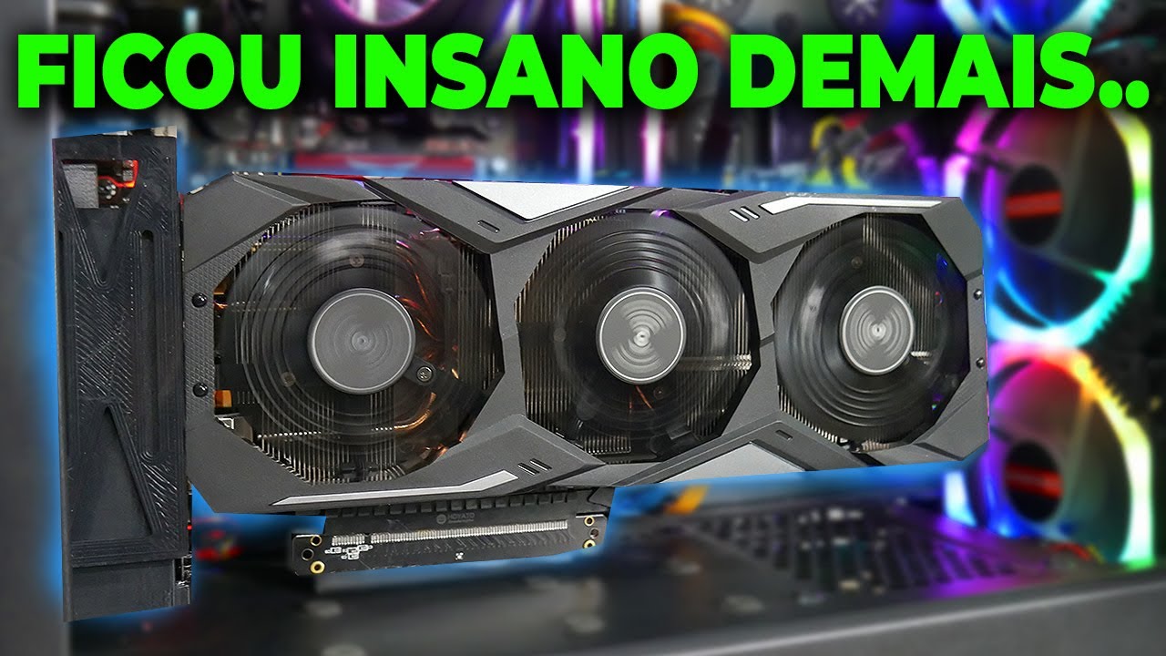 PLACA DE VÍDEO NA VERTICAL É INSANO! COMO FAZER, E SE PERDE DESEMPENHO...