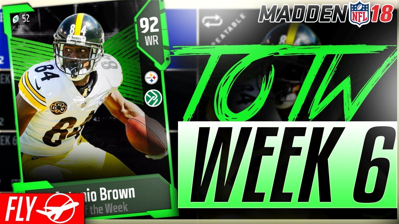 BRAND NEW TOTW WEEK 6 ANTONIO BROWN! MUT 18 PACK OPENING | Madden 18 Ultimate Team