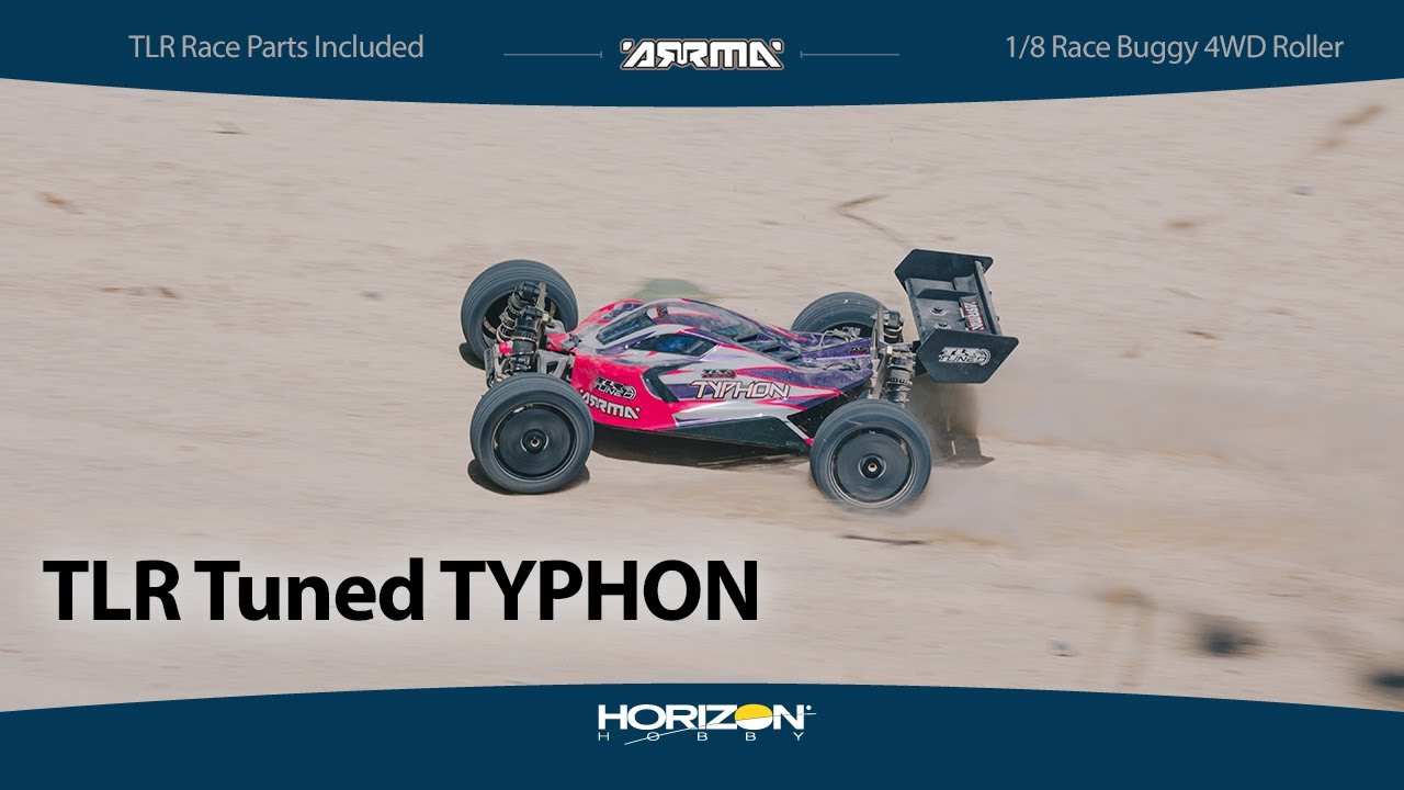 ARRMA TLR Tuned TYPHON 1/8 Race Buggy 4WD Roller