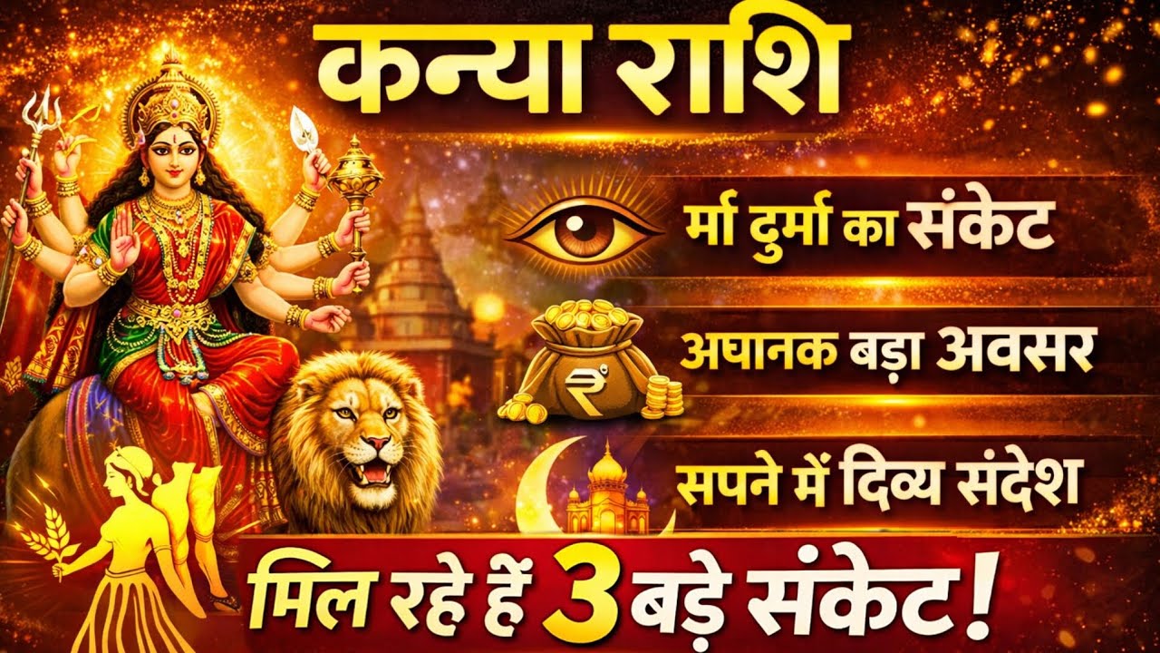 कन्या राशि नवरात्र में माँ दुर्गा दे रही हैं 3 बड़े संकेत | Virgo Navratri 3 Divine Signs