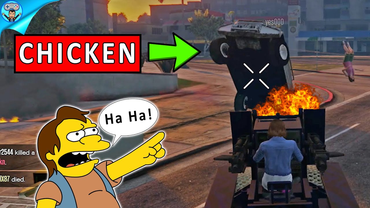 This pathetic chicken of a player didn't see this coming! GTA Online