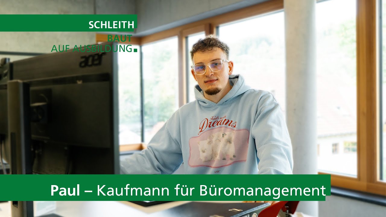 SCHLEITH baut auf Ausbildung: Azubi Paul
