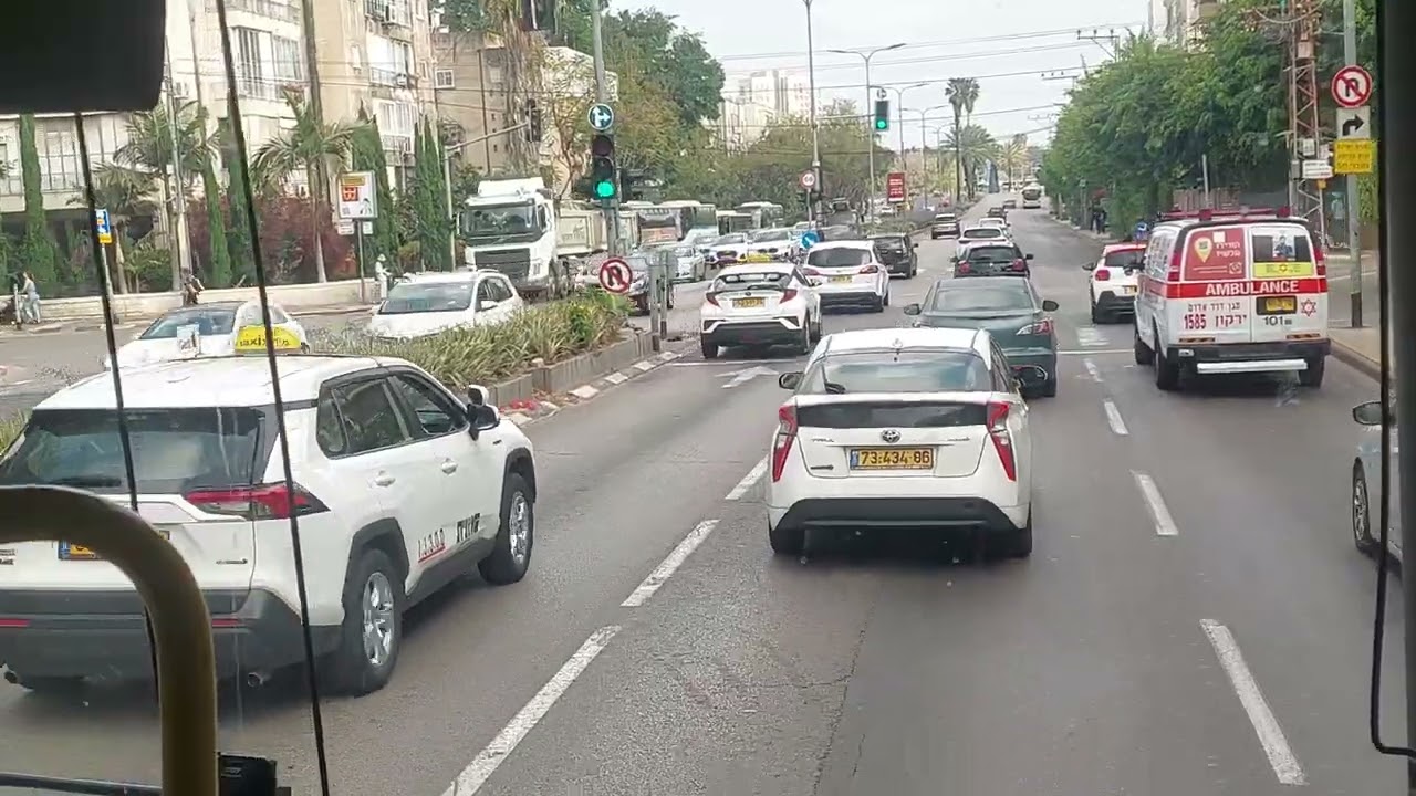 מתל אביב לראש העין דרך כביש 5 Tel Aviv to Rosh HaAyin via hwy 5