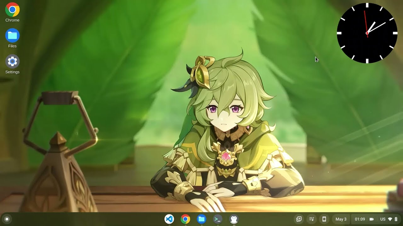 Widget and shortcuts on ChromeOS desktop!