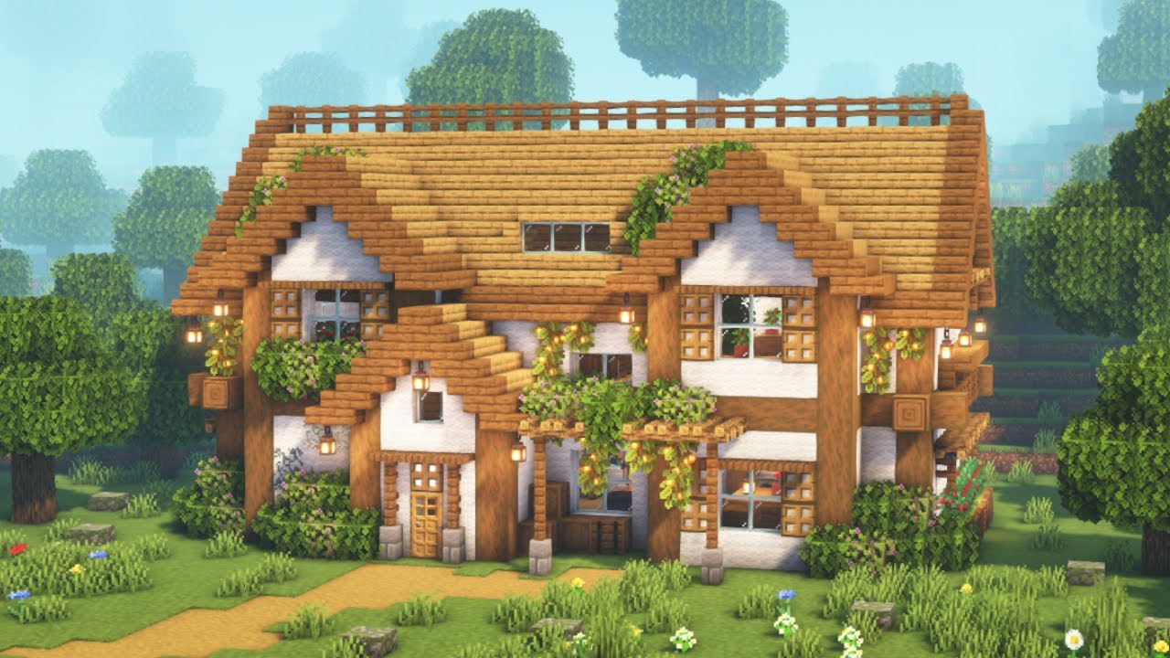[Minecraft] How to Build an Aesthetic Cozy House / Tutorial