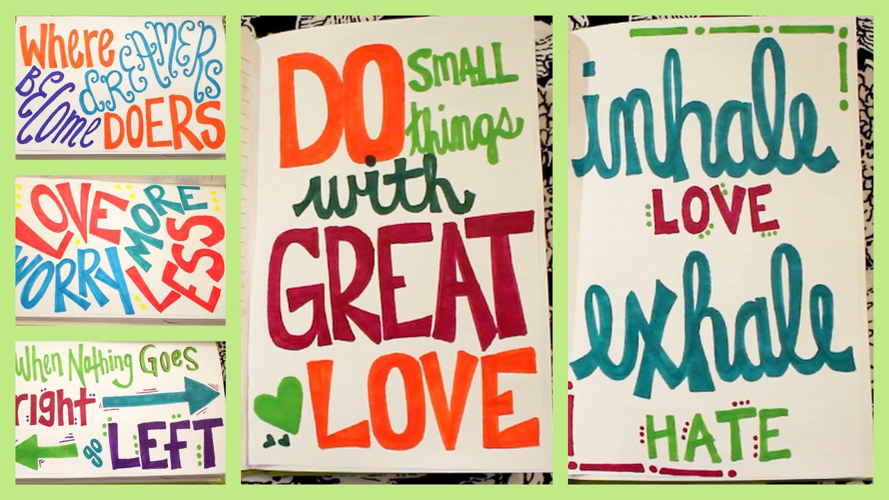 DIY Quote Art Journal ✽ Part 2