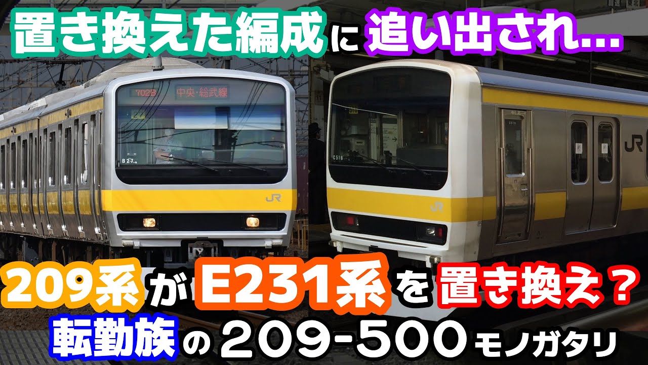 【迷列車で行こう 走ﾙﾝﾃﾞｽ編】第壱話 置き換えた車両に追い出され 「209系500番台 ミツC516編成」