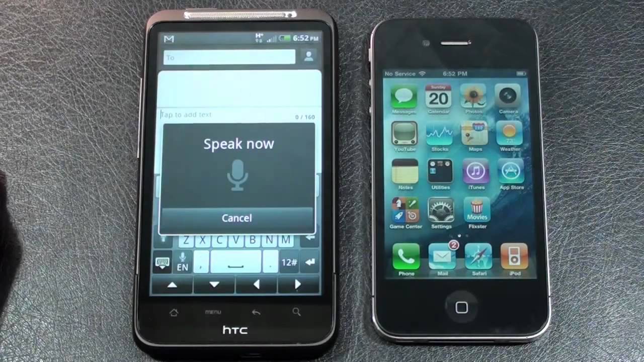 HTC Inspire 4G vs Apple iPhone 4 Part 2 AT&T Face Off