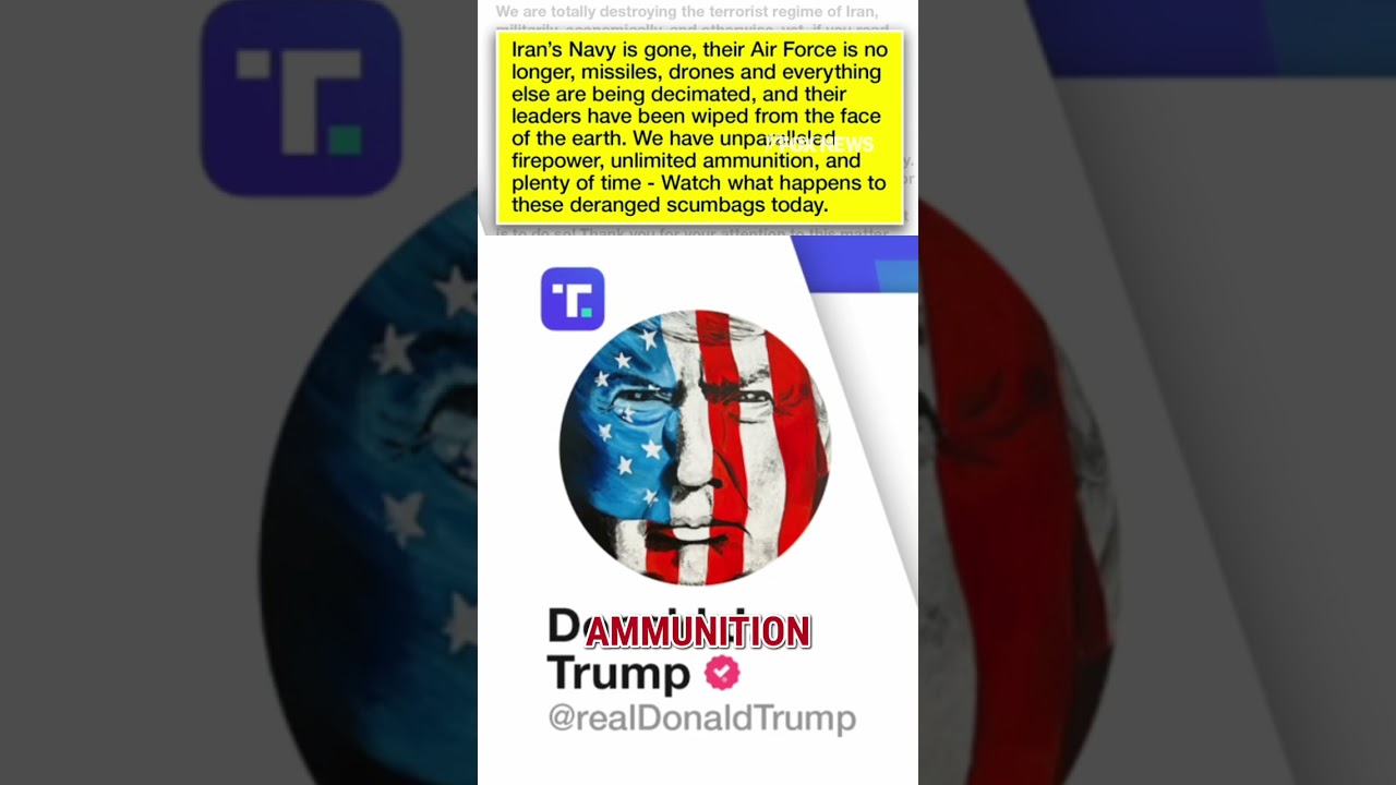 'WATCH WHAT HAPPENS!': Trump issues OMINOUS warning to Iran #shorts