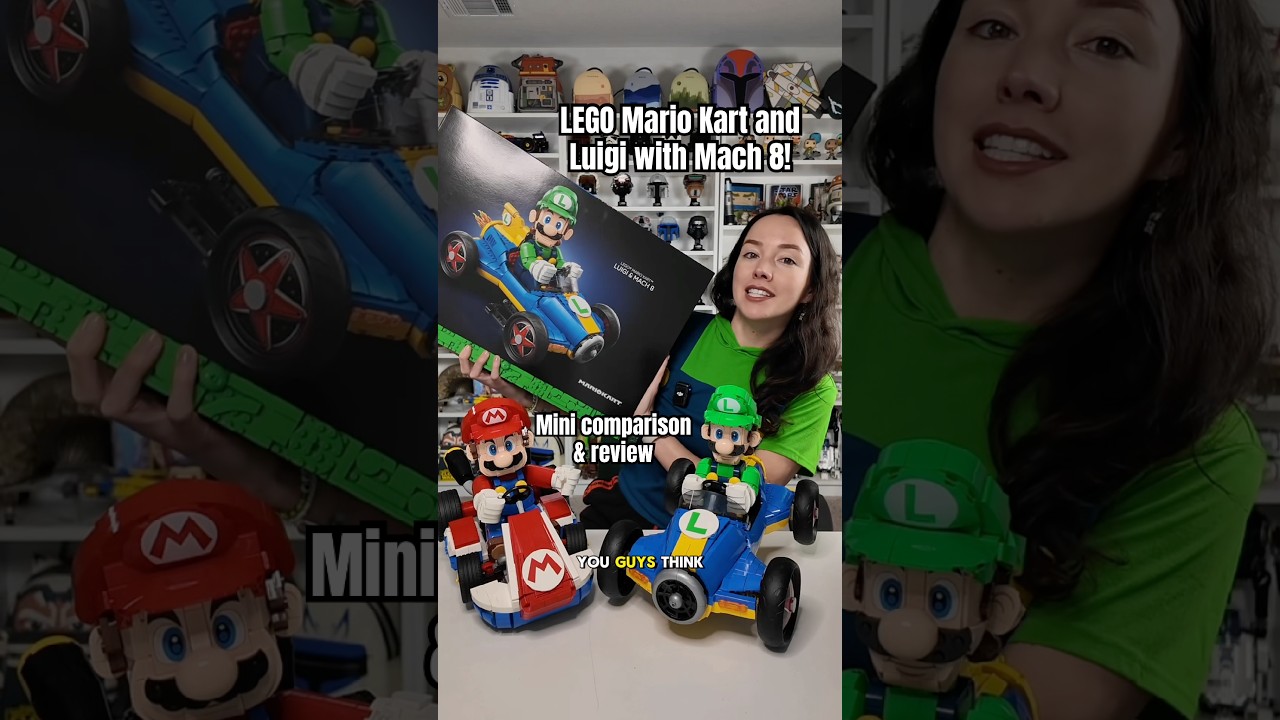Мини-обзор набора LEGO Mario Kart Luigi and Mach 8! #mariokart