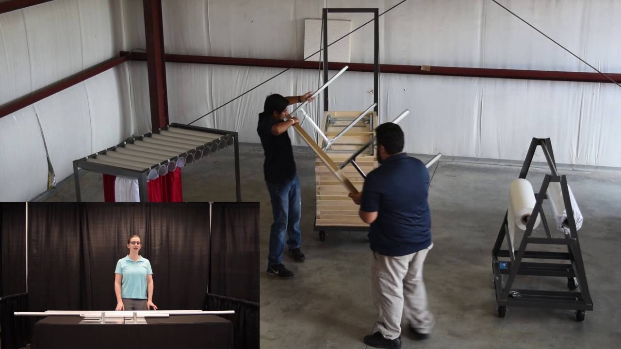 How To Create a Trade Show Setup with Pipe and Drape