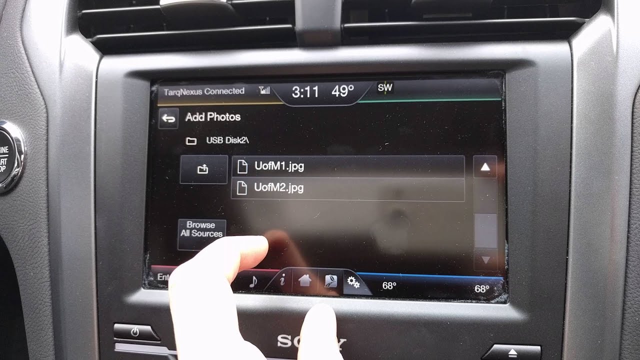 Add Wallpaper to Ford Sync 2 - My Ford Touch