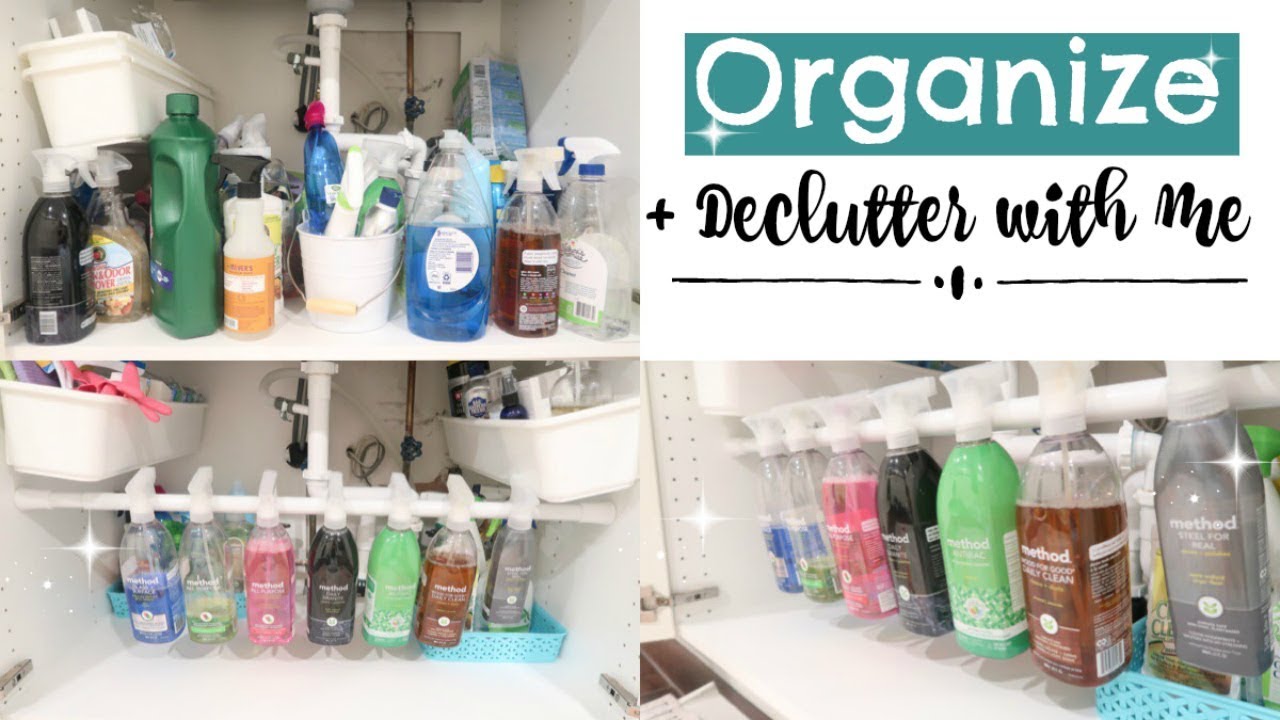 ORGANIZE & DECLUTTER WITH ME 2017 // ORGANIZING MY CLEANING PRODUCTS // CLEVER ORGANIZATION