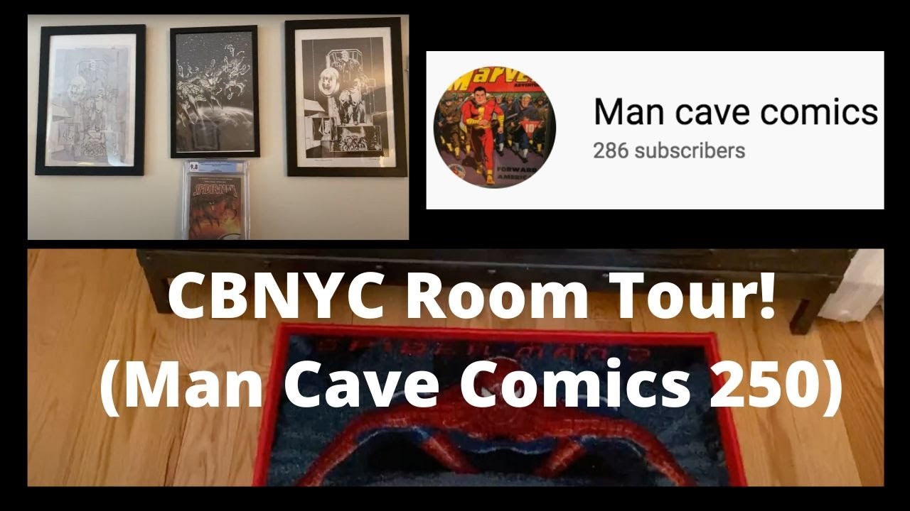 Comic Book Room Tour! Original Art & Comic Books. Man Cave Comics 250 Contest