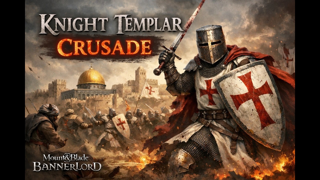 Crusader Gameplay #1 - Knight Templar - RPG - Bannerlord - Anno Domini 1259