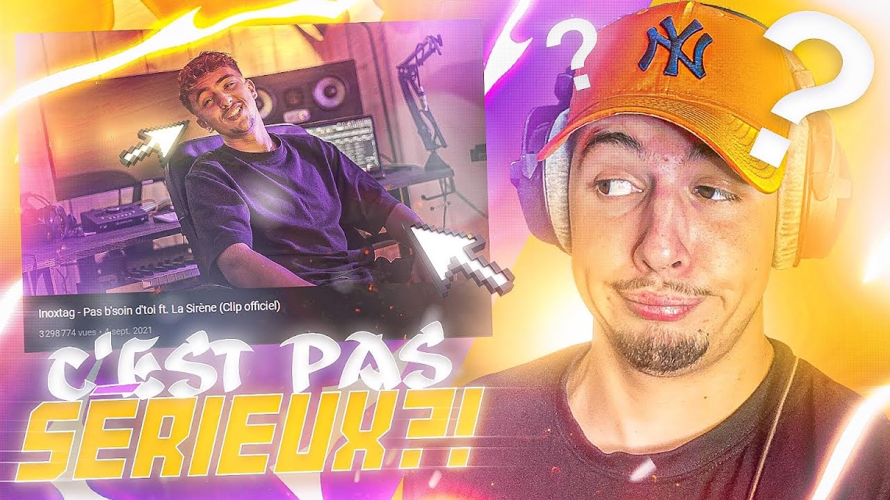 C'EST PAS SERIEUX ?! REACTION - Inoxtag - Pas b'soin d'toi ft. La Sirène