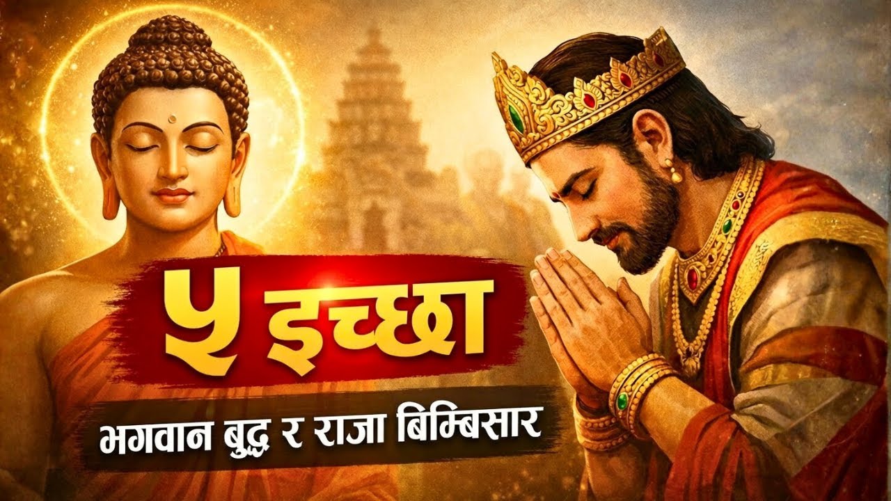 राजा बिम्बिसारका ५ इच्छा: बुद्धको आगमनले कसरी बदलियो मगध? #fyp #buddha #dailyprayers