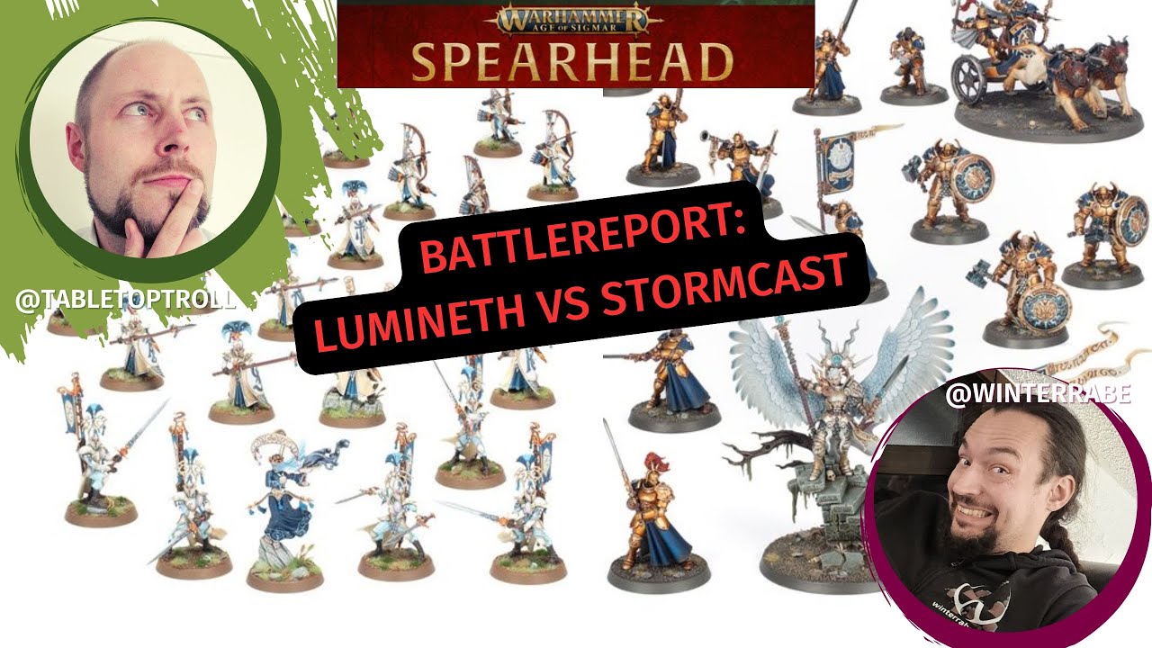 Warhammer Age of Sigmar Battlereport SPEARHEAD Lumineth vs Stormcast Eternals- deutsch