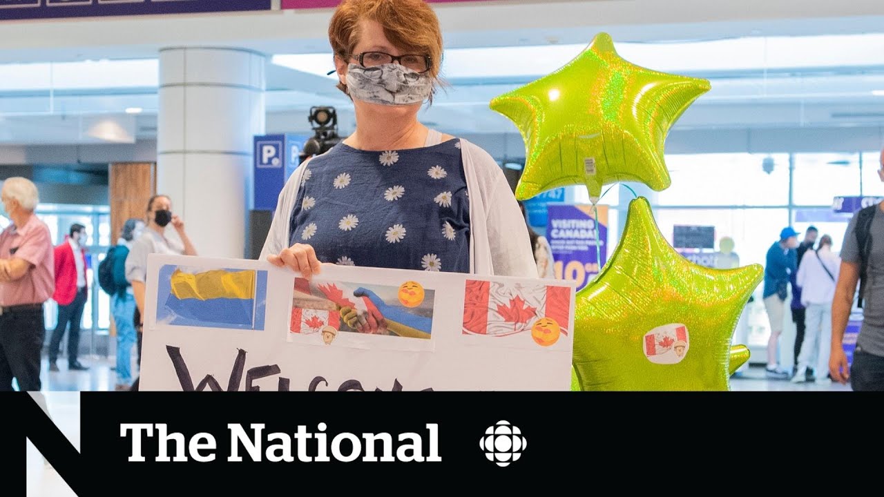 Canadians welcome Ukrainians arriving on charter flights