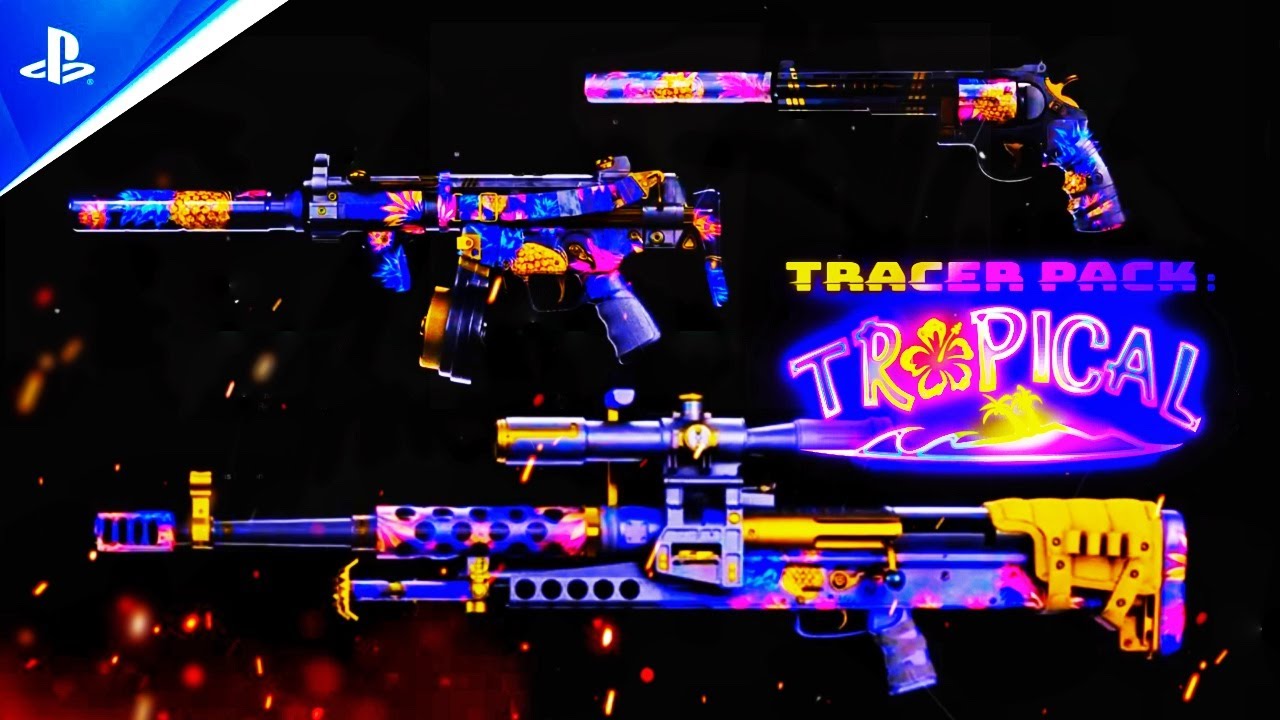 TRACER PACK TROPICAL BLUEPRINT BUNDLE - CAUGHT STARING FINISHING MOVE - BLACK OPS COLD WAR SEASON 3