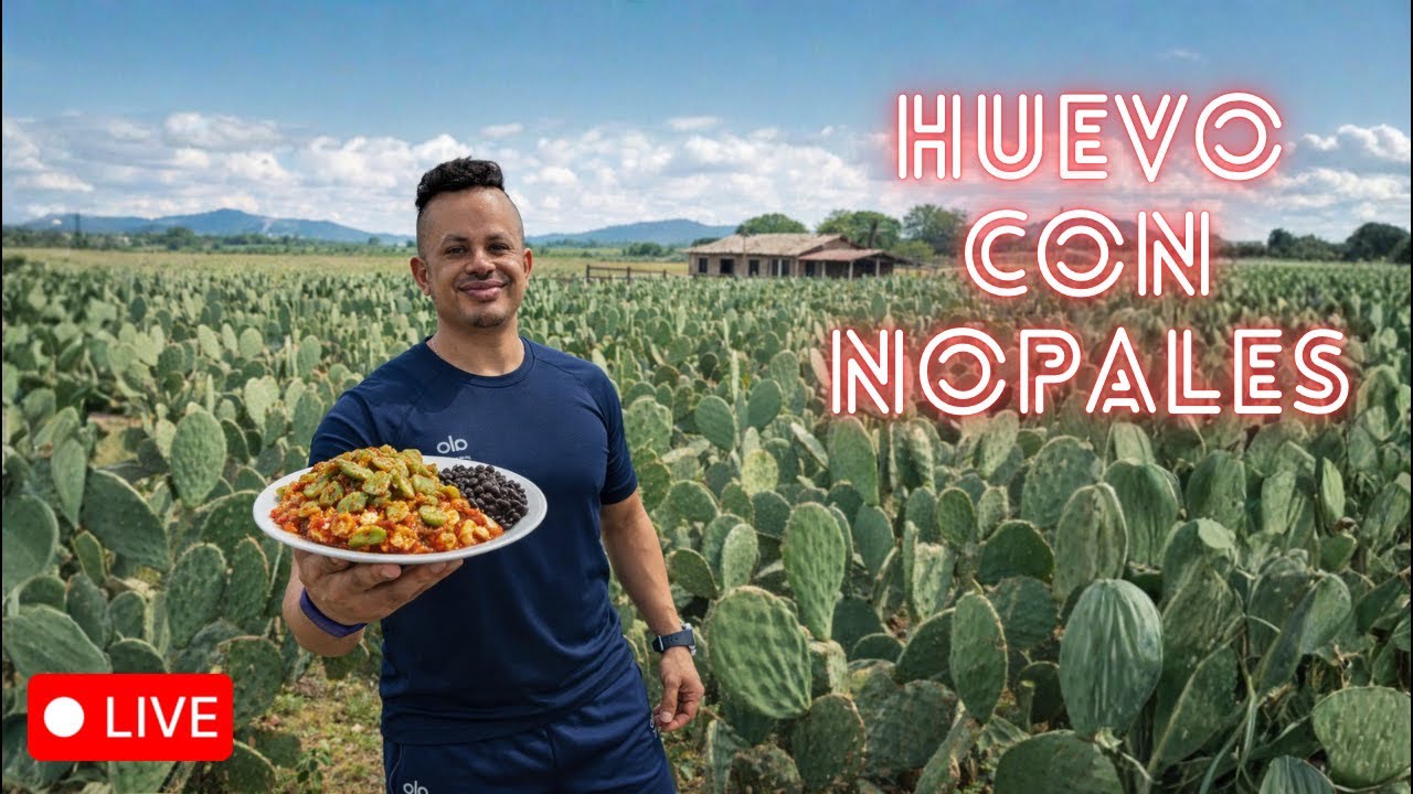Desayuno de rancho: Nopalitos con Huevo, como los de mi abuelita #live #cocina #receta