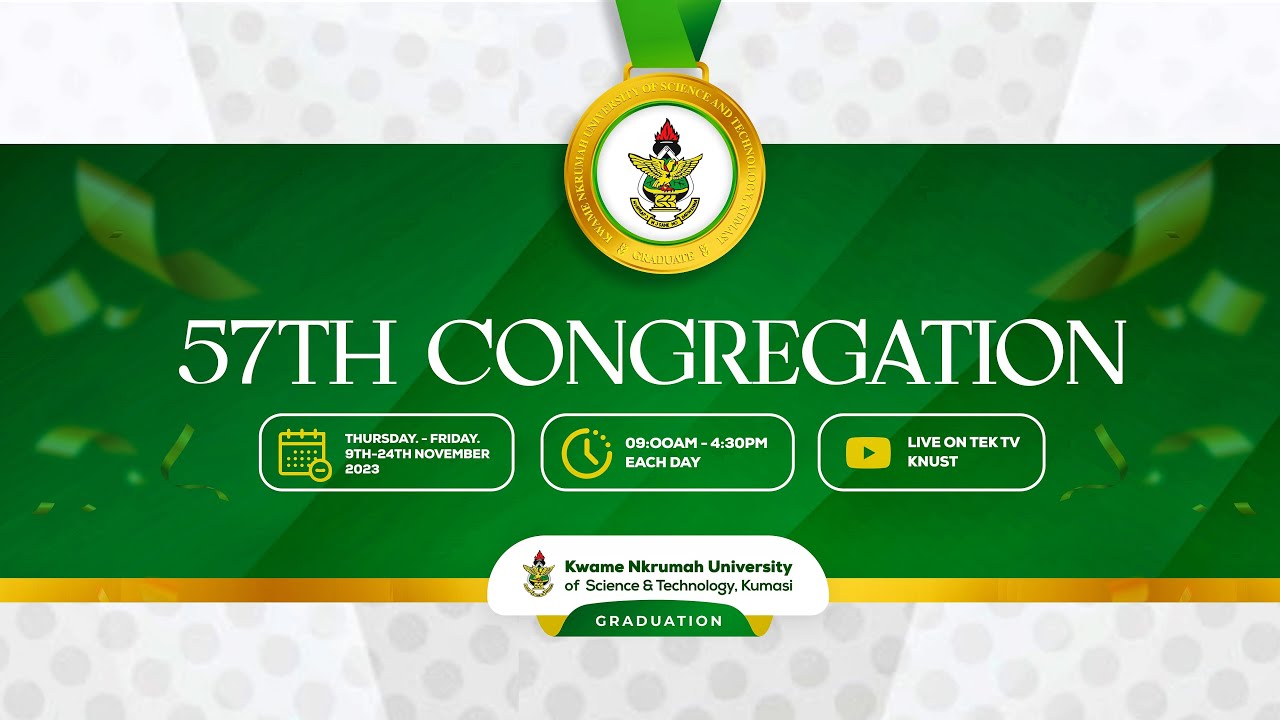 KNUST 57th CONGREGATION CEREMONY - COLLEGE OF HUMANITIES AND SOCIAL SCIENCES 2023