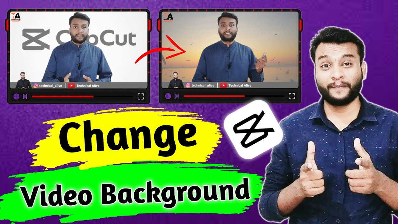 How to change the background of a video | Capcut Video Editing | How to remove the background of ...