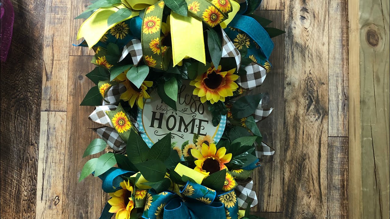 How to make a  SunFlower Swag