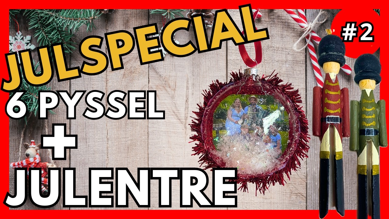 6 Enkla Juldekorationer – Så här gör du dem + Juldekorera Entrén