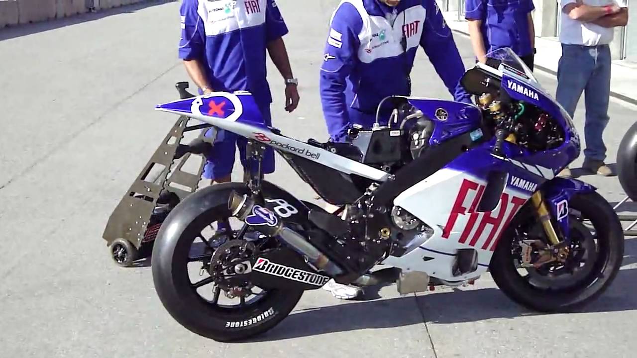 Fiat Yamaha Moto GP bike at Laguna Seca 2009- Jorge Lorenzo