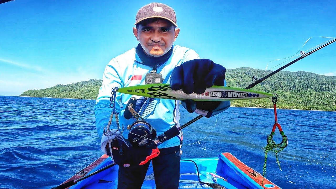 JIGGING 850 GRAM IKAN BESAR KEDALAMAN 490 METER